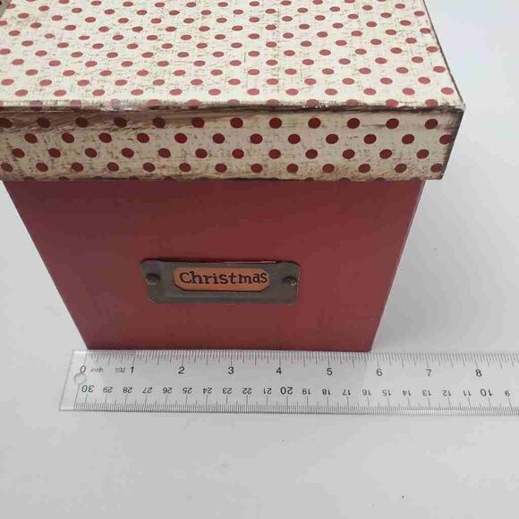 Christmas Nesting Boxes, Set of 3 Boxes with lids, Decor - Picture 10 of 11